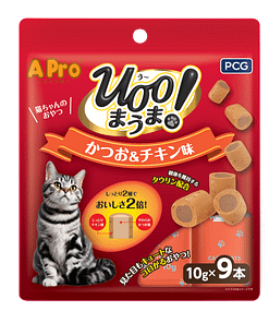 SmartHeart A-Pro Mini Roll Cat Treats - Katsuo & Chicken [10g x 9]