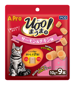 SmartHeart A-Pro Mini Roll Cat Treats - Salmon & Chicken [10g x 9]