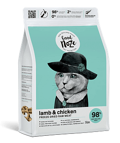 Good Noze Freeze Dried Lamb & Chicken Cat Food 350g