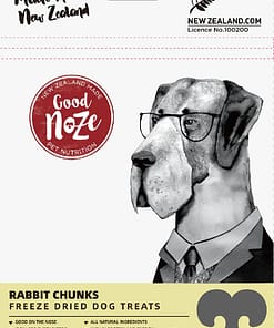 Good Noze Rabbit Chunks Freeze Dried Dog Treats 60g