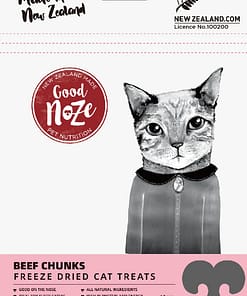 Good Noze Beef Chunks Freeze Dried Cat Treats 65g
