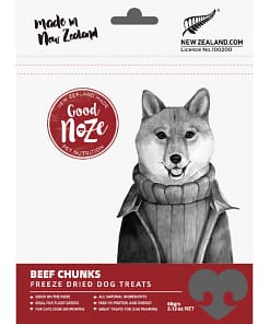 Good Noze Lamb Chunks Freeze Dried Dog Treats 60g