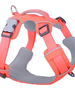 Red Dingo Dog Sport Harness Hi-Vis Peach 5 Sizes)