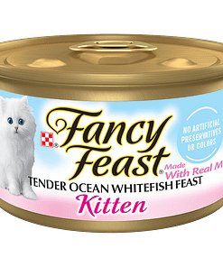 Purina Fancy Feast Classic Pate Ocean Whitefish & Tuna Feast Gourmet Wet Cat Food 85g