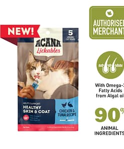 ACANA Cat Treat Lickables Sticks Chicken-Tuna 14g x 5