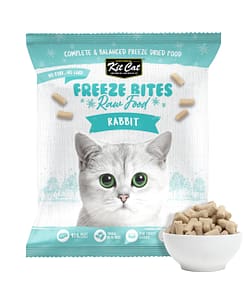 Kit Cat Freeze Bites Raw Food for Cats - Rabbit (225g) | 15 Packs