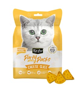 Kit Cat Party Packs Freeze Dried Treats for Cats - Cheese Slices (30g)