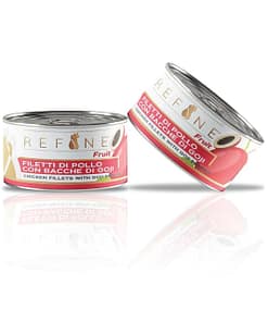 SmartHeart Refine Can Adult Cat Food - Chicken Fillets with Goji Berries in Soft Jelly 80g