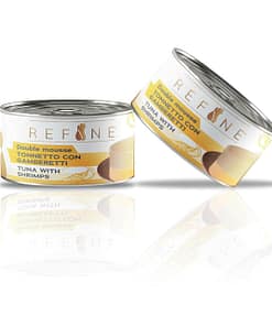 SmartHeart Refine Can Adult Cat Food - Mousse Double Layer Tuna with Shrimps 85g