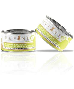 SmartHeart Refine Can Adult Cat Food - Tuna with Chicken & Green Apple in Soft Jelly 80g