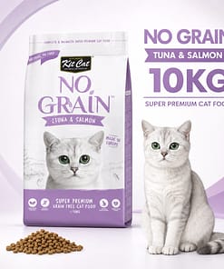 Kit Cat No Grain Tuna & Salmon Dry Cat Food 10kg – Super Premium Grain-Free Formula