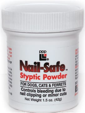 PPP Nail-Safe Styptic Powder for Dogs and Cats 0.5oz