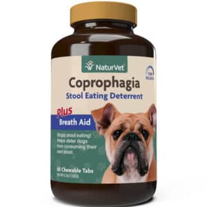 NaturVet Coprophagia Stool Eating Deterrent Chewable Tablets for Dog 60ct