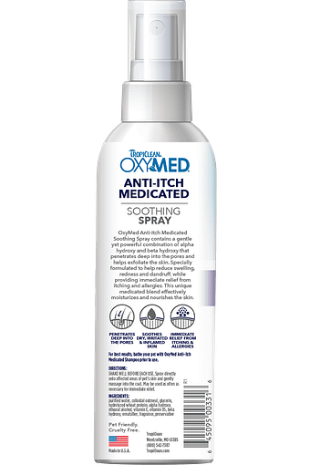 TropiClean OxyMed Anti-Itch Medicated Pet Spray