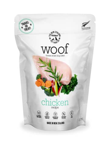 WOOF Freeze Dried Raw Chicken Dog Food 320g