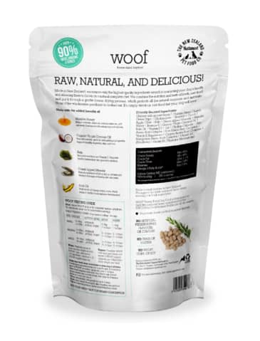 WOOF Freeze Dried Raw Chicken Dog Food