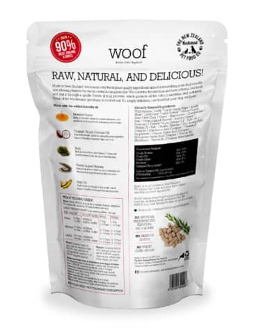 WOOF Freeze Dried Raw Venison Dog Food