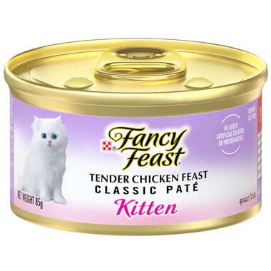Purina Fancy Feast Classic Pate Kitten Tender Chicken Feast Gourmet Wet Cat Food 85g