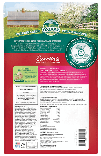 Oxbow Essentials All Natural Adult Rat Food - (2 Sizes) - Image 3