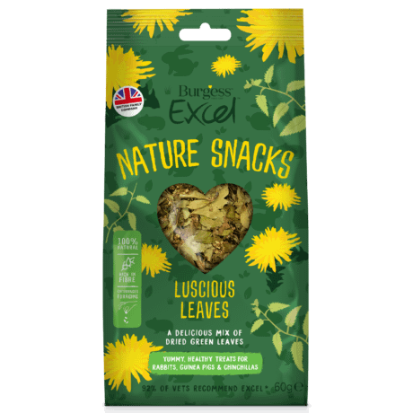BurgessExcel Luscious Leaves Treats for Small Animals 60g