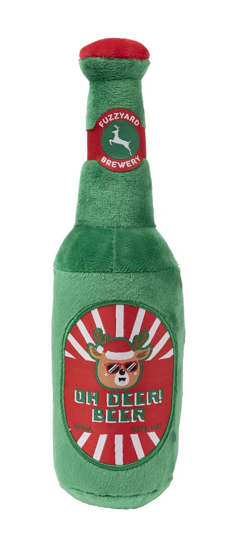 FuzzYard Howlidays Plush Dog Toy - Oh Deer Beer!