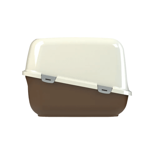 PeeWee EcoDOME Cat Litter Tray Brown/Ivory - Image 2