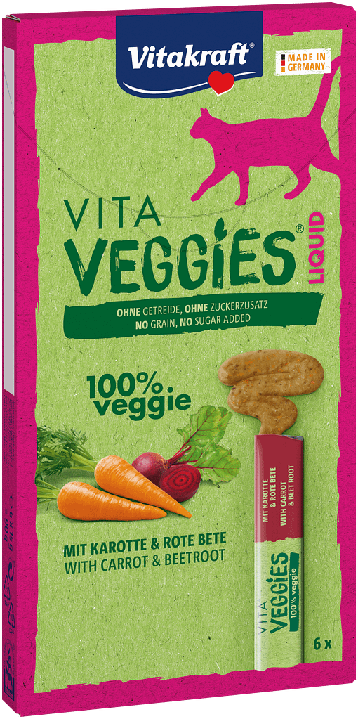 Vitakraft Vita Veggies Liquid Carrot Cat Treats 6x15g - Image 5