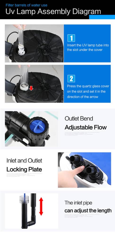 SG Stock: SunSun HW-3000 UV 9W External Canister Filter White - Image 6
