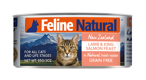 Feline Natural Lamb & King Salmon Feast Canned food for Cats (2 Sizes)