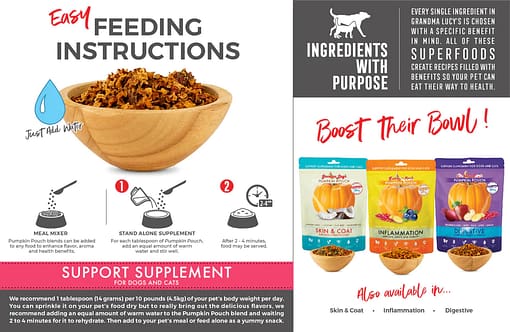 Grandma Lucy's Pumpkin Pouch Bladder Freeze-Dried Dog & Cat Food 6oz