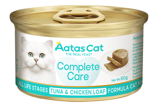 Aatas Cat Complete Care Tuna & Chicken Loaf Formula Cat Food for All Life Stages 80g