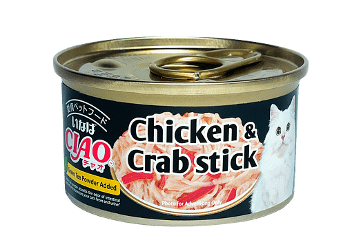 CIAO Chicken Fillet and Crab stick in Jelly Food for Cats 85g