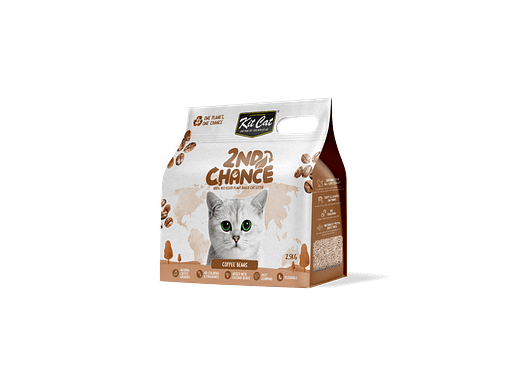 Kit Cat 2nd Chance 100% Recycled Plant-Based Clumping Cat Litter - Coffee Beans (2.5KG)