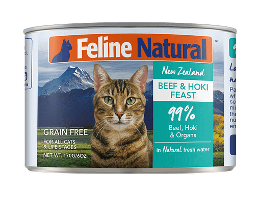 Feline Natural Beef & Hoki Feast Canned food for Cats (2 Sizes) - Image 2
