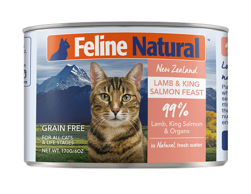 Feline Natural Lamb & King Salmon Feast Canned food for Cats (2 Sizes) - Image 2