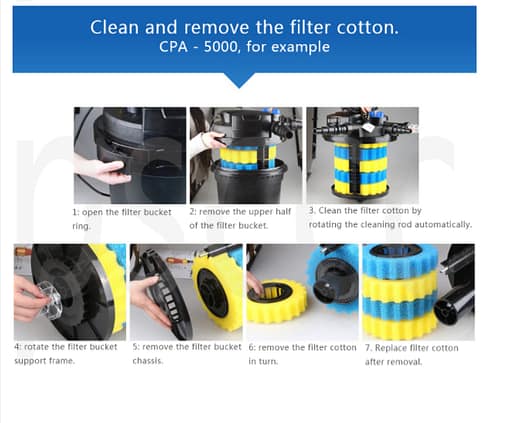 SG Stock: SunSun GRECH - CPA Series Automatic Cleaning Pond Bio Filter With 11W UV - Image 6