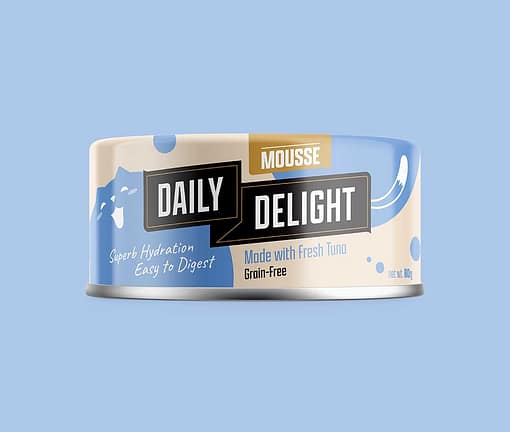 Daily Delight Mousse With Tuna Grain-Free Wet Cat Food 80g