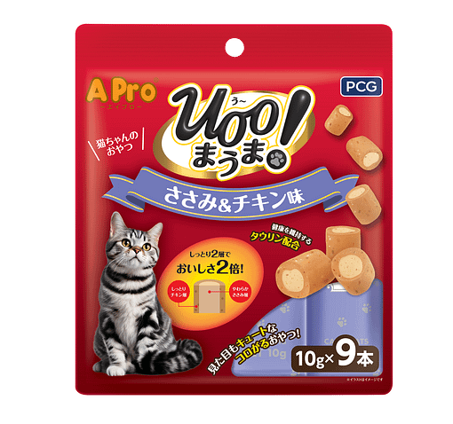 SmartHeart A-Pro Mini Roll Cat Treats - Sasami & Chicken [10g x 9]