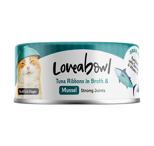 Loveabowl Tuna Ribbons in Broth with Mussel Wet Food for Cat 70g