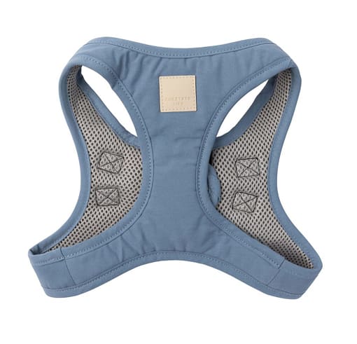 FuzzYard Cotton Step-in Dog Harness French Blue