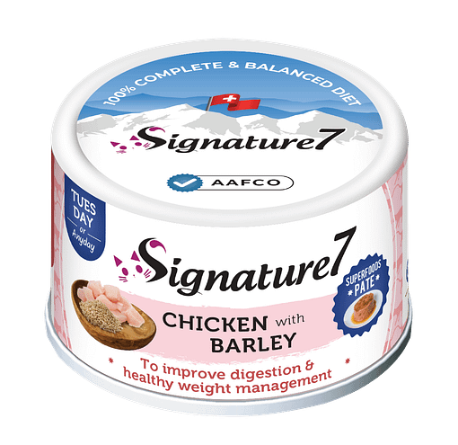 Signature7 Superfoods Chicken With Barley Pate (Tuesday) Cat Canned Food 80g