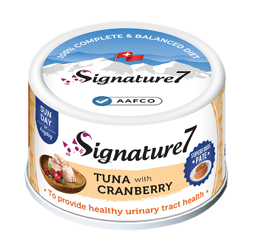 Signature7 Tuna With Cranberry Pate (Sunday) Cat Canned Food 80g
