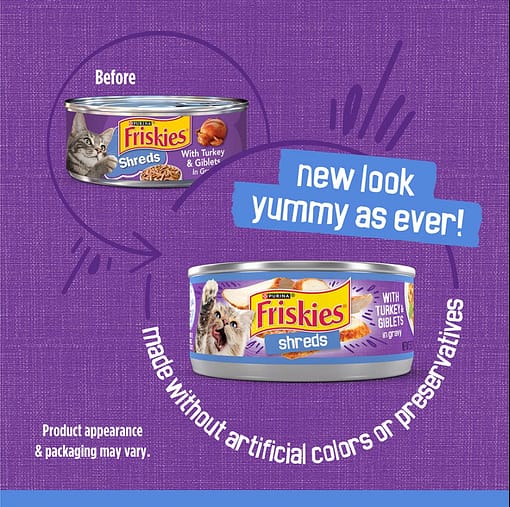 Purina FRISKIES Turkey & Cheese Dinner Wet Cat Food 156g - Image 4