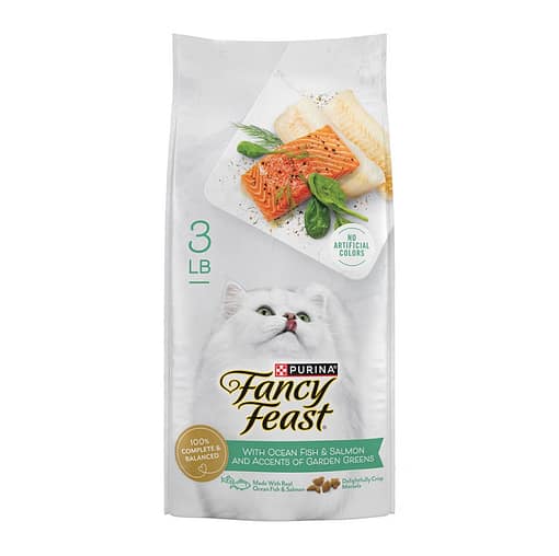 Purina Fancy Feast Ocean Fish & Salmon Gourmet Dry Cat Food (2 sizes) - Image 3