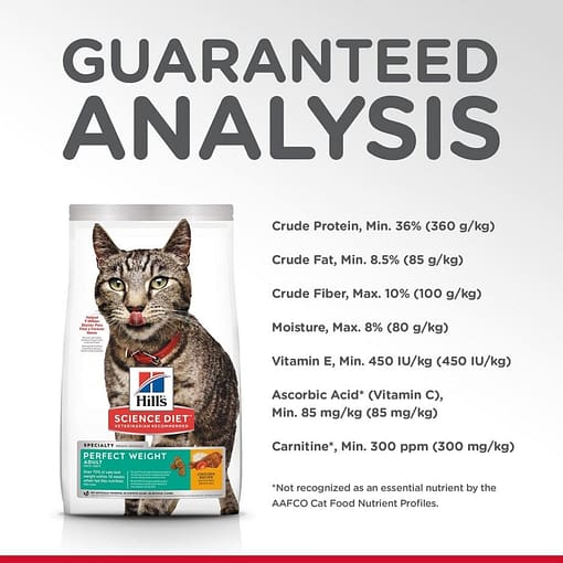 Hill's Science Diet Feline Adult Perfect Weight cat food (2 Sizes) - Image 5