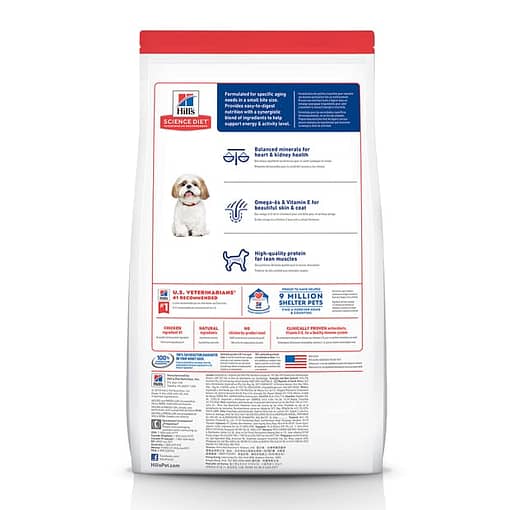 Hill's Science Diet Adult 7+ Small Bites Chicken Meal, Barley & Rice Recipe dog food (2 Sizes) - Image 2