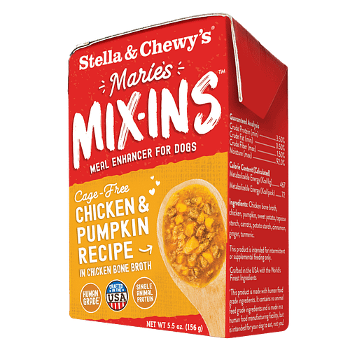 Stella & Chewy’s  Marie's Mix-Ins Cage-Free Chicken & Pumpkin Wet Dog Food 5.5oz