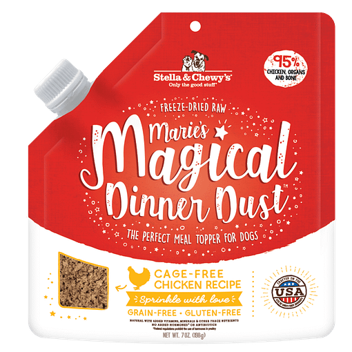  Stella & Chewy's Marie's Magical Dinner Dust Duck Duck, Goose Freeze-Dried Raw Dog Food 7oz