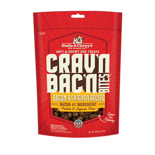Stella & Chewy's Crav’n Bac’n Bites Bacon & Chicken Recipe Dog Treats 8.25oz