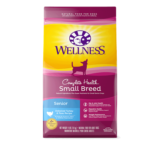 Wellness Complete Health Small Breed Senior Dog - Turkey & Peas 4lb